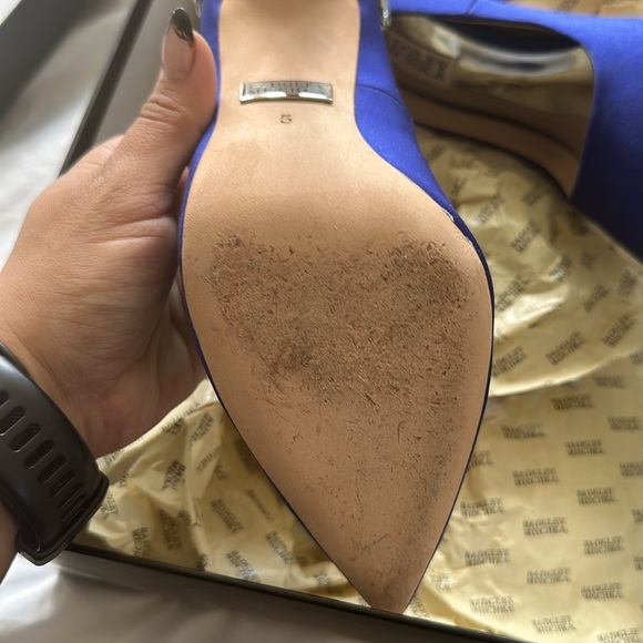 BADGLEY MISCHKA GORGEOUS Navy Heels - Picture 5 of 7